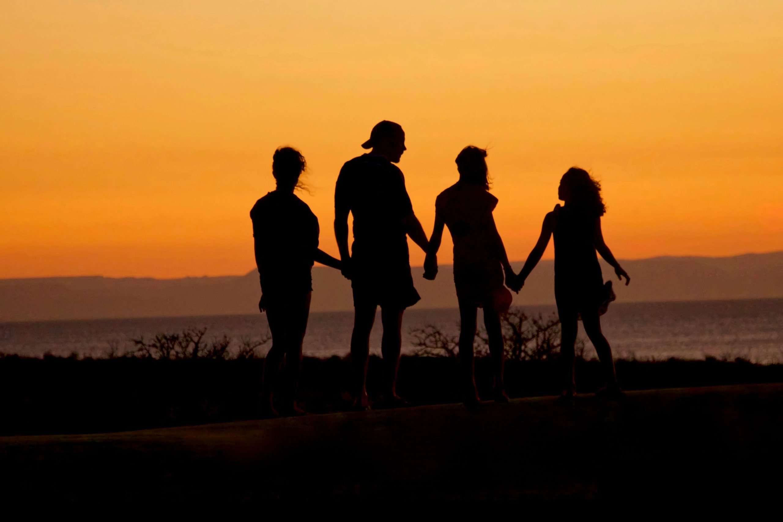 Family at Sunset