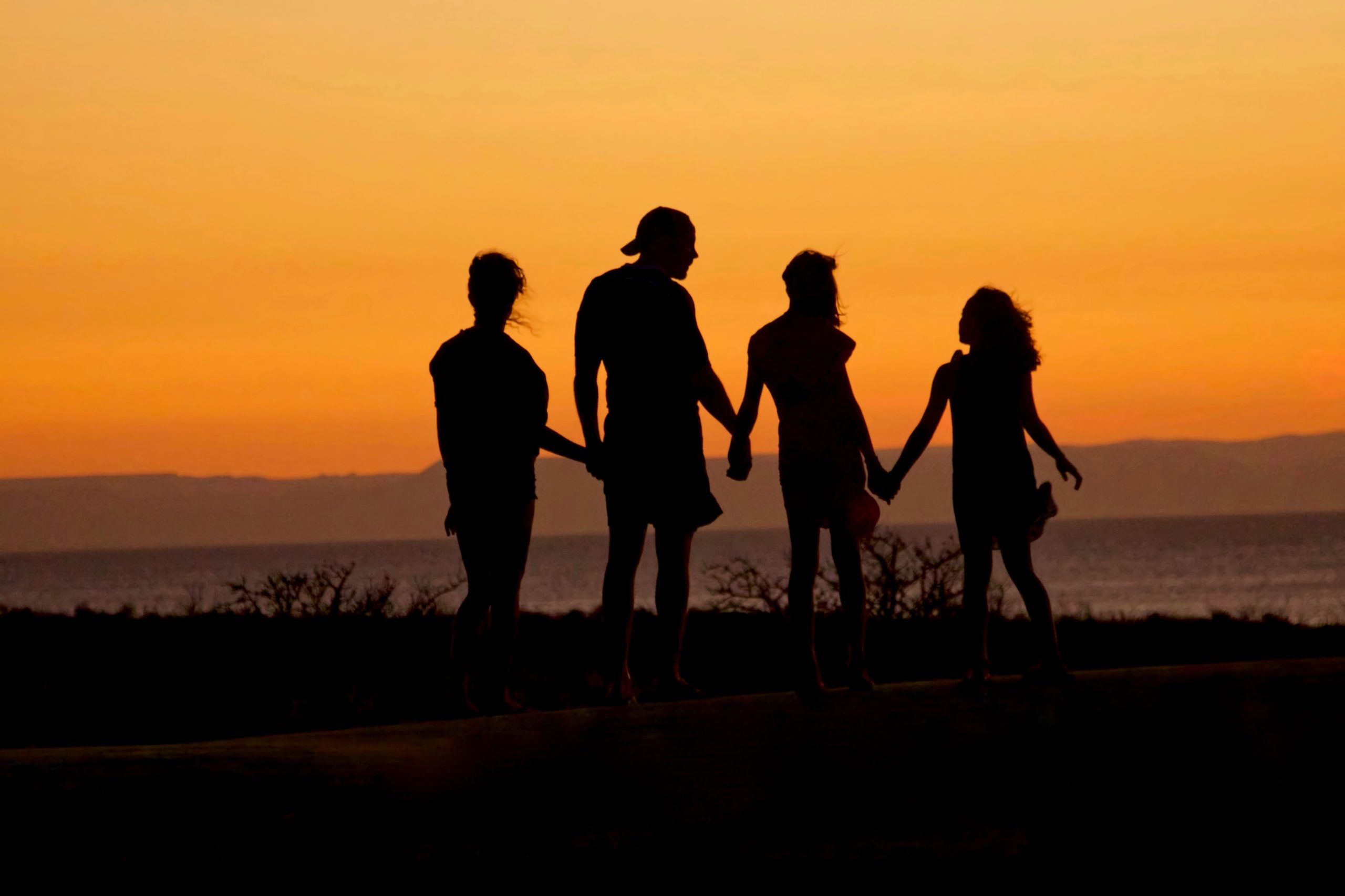 Family at Sunset 