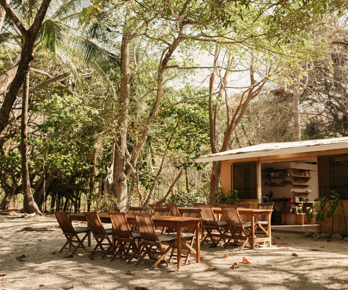 Beachfront developmeny restaurant structure